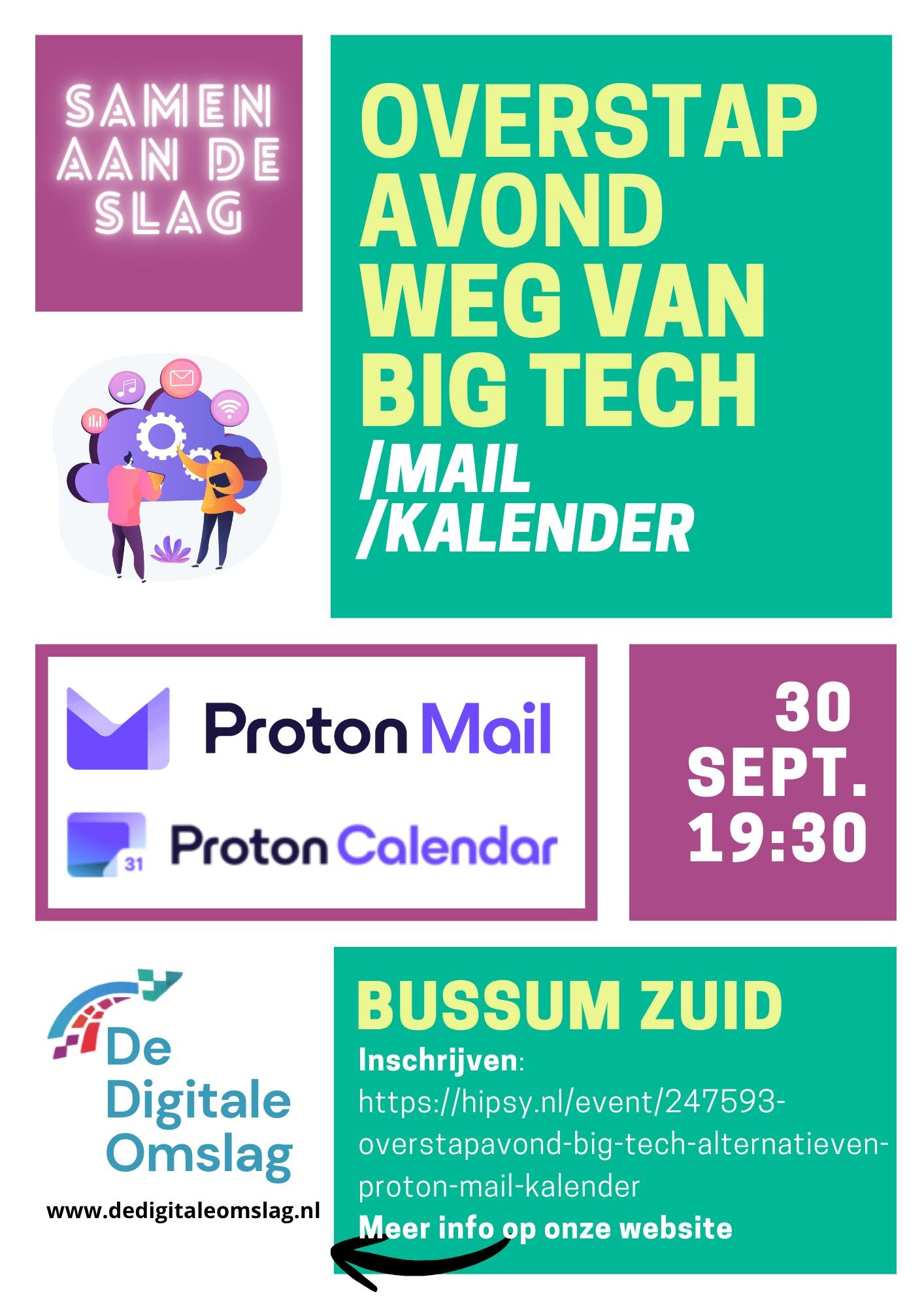 Poster overstapavond 30 september
